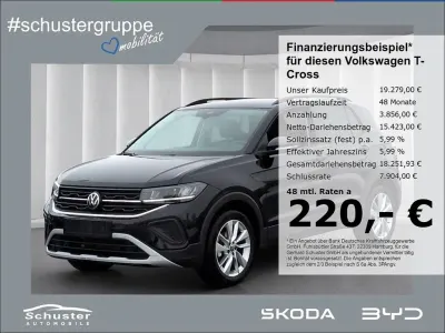 Gebraucht VW T-Cross Goal 95 PS (69 kW) 2025 Schwarz SUV