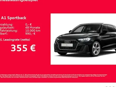 Neu Audi A1 Sportback S-Line 95 PS (69 kW) 2026 Schwarz Kleinwagen