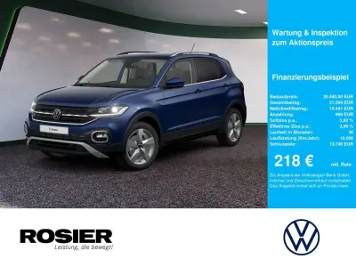 Gebraucht VW T-Cross Style 110 PS (80 kW) 2022 Blau / reef blue SUV