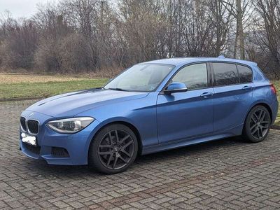 gebraucht BMW 125 F20 M-Sport 2.Hand Leder voll Estoril blau