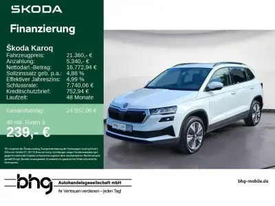 Gebraucht Skoda Karoq Clever 116 PS (85 kW) 2023 Weiß SUV