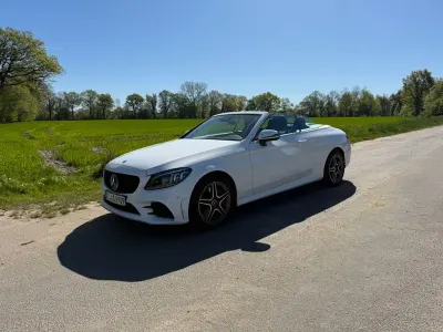 Brugt Mercedes C400 333 HK (244 kW) 2021 Hvid Cabriolet