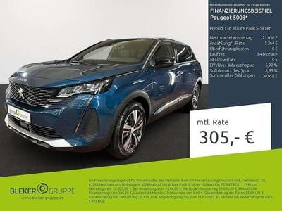 Gebraucht Peugeot 5008 Allure 136 PS (100 kW) 2024 Met. celebes blau Van / Kleinbus