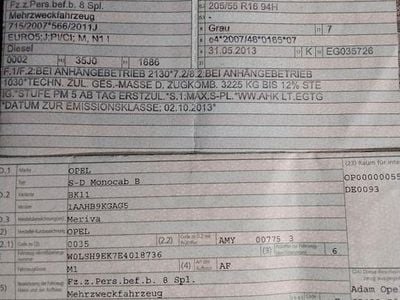 Gebraucht Opel Meriva Edition 110 PS (80 kW) 2013 Silber Van / Kleinbus