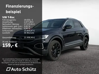 Gebraucht VW T-Roc Style 110 PS (80 kW) 2022 Schwarz SUV