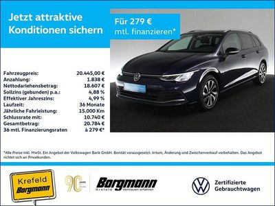 Gebraucht VW Golf VIII Active 116 PS (85 kW) 2022 Blau / atlantik blue Kombi
