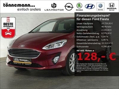 Usado Ford Fiesta Titanium 101 CV (74 kW) 2018 Rojo Utilitario