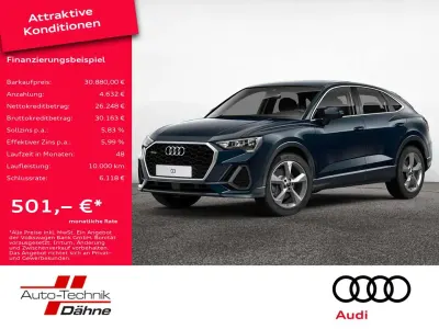 Brugt Audi Q3 Sportback Design 230 HK (169 kW) 2020 Blå SUV