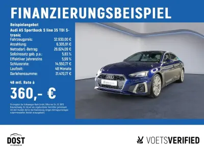 Gebraucht Audi A5 Sportback S-Line 163 PS (119 kW) 2023 Blau Kleinwagen