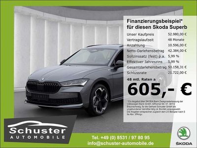 Neu Skoda Superb SportLine 193 PS (141 kW) 2026 Grau Kombi