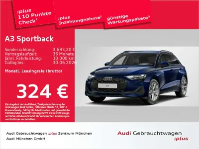 Brugt Audi A3 Performance 204 HK (150 kW) 2025 Blå Sedan