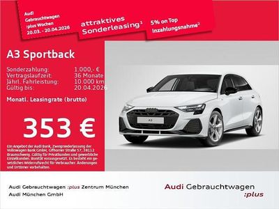 Gebraucht Audi A3 S-Line 116 PS (85 kW) 2025 Weiß Limousine
