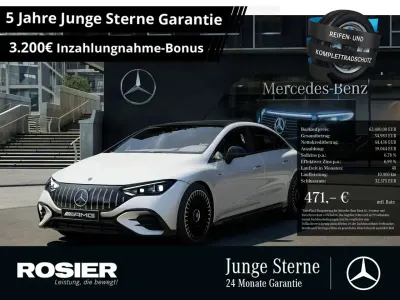 Gebraucht Mercedes EQE AMG 43 Premium Plus 350 kW (476 PS) 2024 Designo opalithweiß bright Limousine