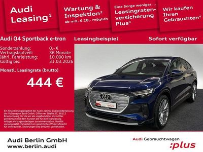 Gebraucht Audi Q4 Sportback e-tron Ambiente 125 kW (170 PS) 2025 Navarrablau metallic SUV