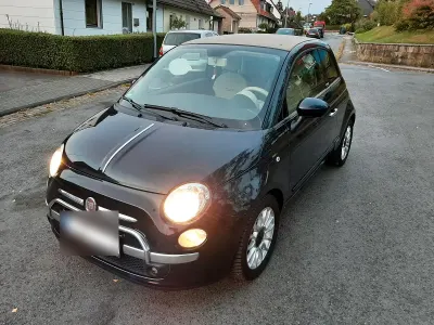 Brugt Fiat 500C Lounge 95 HK (69 kW) 2011 Blå Cabriolet