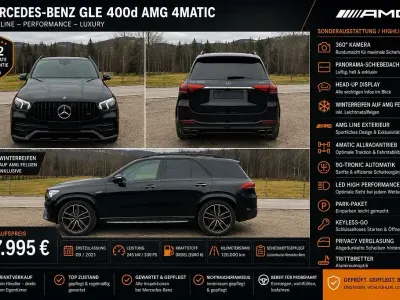 Gebraucht Mercedes GLE400 AMG 330 PS (242 kW) 2021 Schwarz SUV