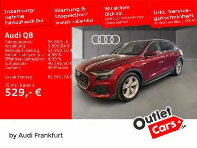 Używany Audi Q8 286 KM (210 kW) 2022 Czerwony SUV