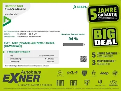 Gebraucht Fiat 500e Icon 86 kW (118 PS) 2022 Schwarz Kleinwagen