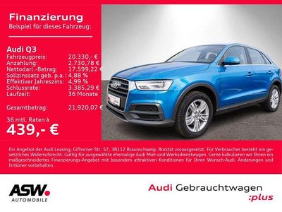 Używany Audi Q3 Design 150 KM (110 kW) 2018 Niebieski SUV