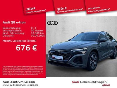 Gebraucht Audi Q8 e-tron S-Line 300 kW (408 PS) 2024 Chronosgrau metallic SUV