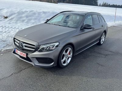 Silber Gebraucht 2016 Mercedes C400 AMG line Kombi | 21.900 € (Superpreis)