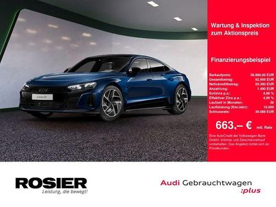 Grün / tiefgrün (metallic) Gebraucht 2021 Audi e-tron GT quattro Sport Limousine | 56.880 € (Teuer)