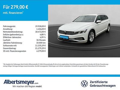 Usata VW Passat Elegance 150 CV (110 kW) 2020 Bianco Station wagon