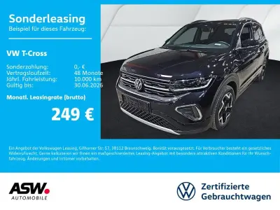 Brugt VW T-Cross R-line 150 HK (110 kW) 2025 Sort SUV