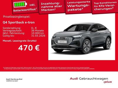 Gebraucht Audi Q4 Sportback e-tron S-Line 210 kW (286 PS) 2025 Kieselgrau SUV