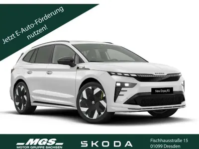 Neu Skoda Enyaq iV RS 250 kW (340 PS) 2026 Moon weiß perleffekt SUV