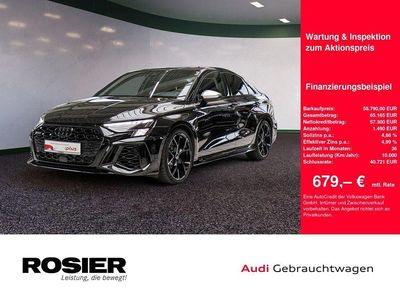 Schwarz / mythosschwarz Gebraucht 2024 Audi RS3 Advanced Limousine | 58.790 € (Guter Preis)