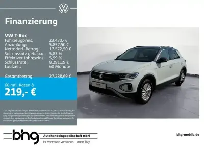 Gebraucht VW T-Roc Life 150 PS (110 kW) 2022 Weiß SUV