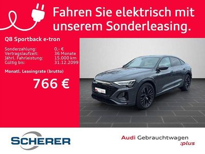 Gebraucht Audi Q8 Sportback e-tron Ambiente 300 kW (408 PS) 2023 Magnetgrau SUV