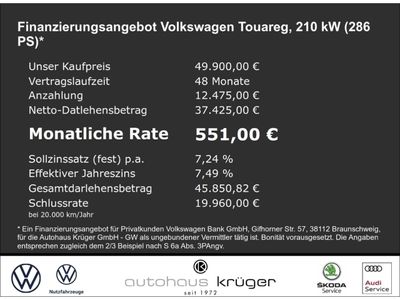 gebraucht VW Touareg R-Line 3.0 TDI tiptronic Luft AD Niveau AHK-el. klappb. Allrad
