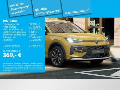 Gebraucht VW T-Roc Life 116 PS (85 kW) 2026 Gelb SUV