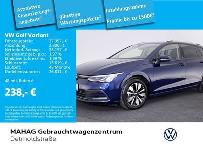 Gebraucht VW Golf VIII Move 131 PS (96 kW) 2023 Blau Kombi