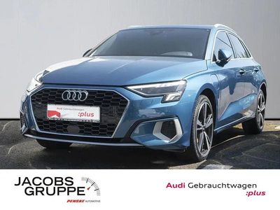Brugt Audi A3 Advanced 204 HK (150 kW) 2021 Blå Sedan
