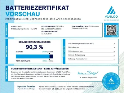 Gebraucht Dacia Spring Comfort 33 kW (45 PS) 2022 Grau Kleinwagen