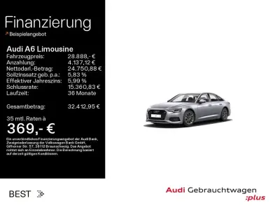 Gebraucht Audi A6 Premium 265 PS (194 kW) 2022 Florettsilber metallic (metallic) Limousine