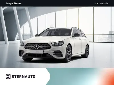 Gebraucht Mercedes E220 AMG 194 PS (142 kW) 2021 Designo diamantweiß bright Kombi