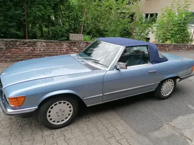 Gebraucht Mercedes SL280 185 PS (136 kW) 1985 Blau Cabrio