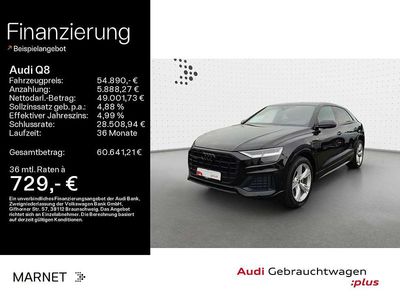 Gebraucht Audi Q8 S-Line 286 PS (210 kW) 2022 Mythosschwarz metallic SUV