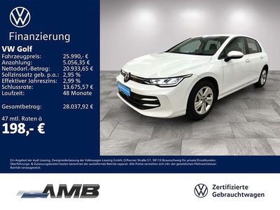 Gebraucht VW Golf VIII Life 116 PS (85 kW) 2025 Pure white Limousine