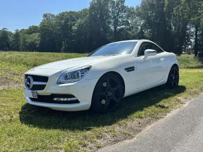 Gebraucht Mercedes SLK350 306 PS (225 kW) 2013 Weiß Cabrio