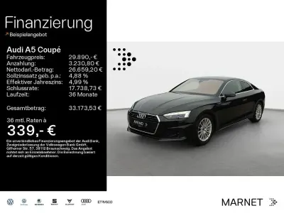 Używany Audi A5 Ambiente 265 KM (194 kW) 2022 Czarny Coupe