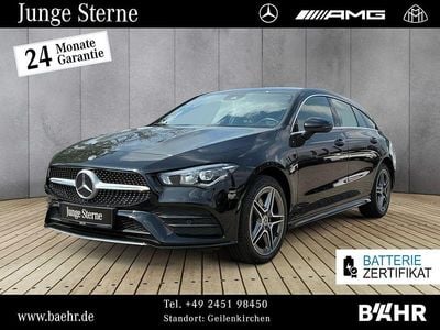 Gebraucht Mercedes CLA250e Shooting Brake AMG 160 PS (117 kW) 2023 Unilack nachtschwarz Kombi