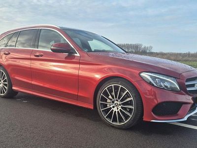 Gebraucht Mercedes C220 AMG line 170 PS (125 kW) 2018 Rot Kombi