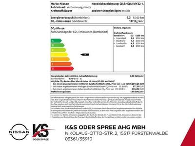 Gebraucht Nissan Qashqai Tekna+ 190 PS (139 kW) 2024 Weiß SUV