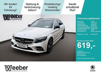 Usata Mercedes C300 AMG line 194 CV (142 kW) 2021 Bianco Station wagon