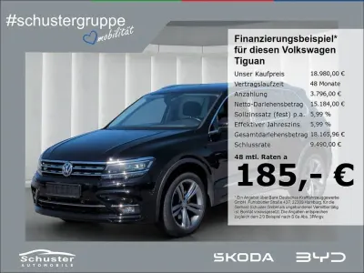 Gebraucht VW Tiguan R-line 190 PS (139 kW) 2019 Schwarz SUV